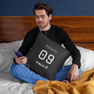 Personalized Italy National Team Professional Mono Throw Pillow