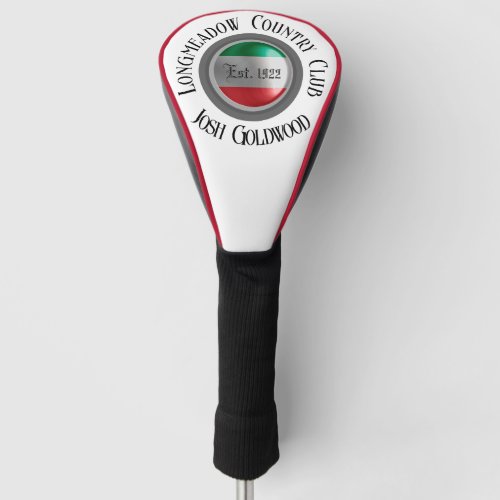 Personalized Italy Red Golfer Name Club      Gol Golf Head Cover