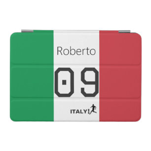 Personalized Italy Soccer National Tricolor iPad Mini Cover