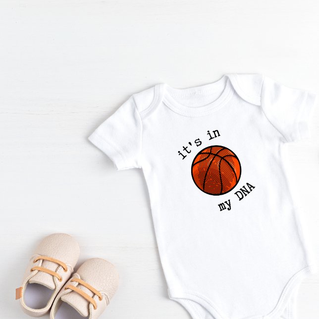 Personalized It's In My DNA Basketball Baby Bodysuit (Personalized It's in my DNA )