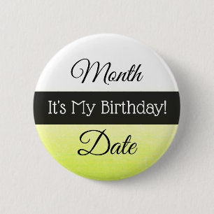 Personalized Its My Birthday Button