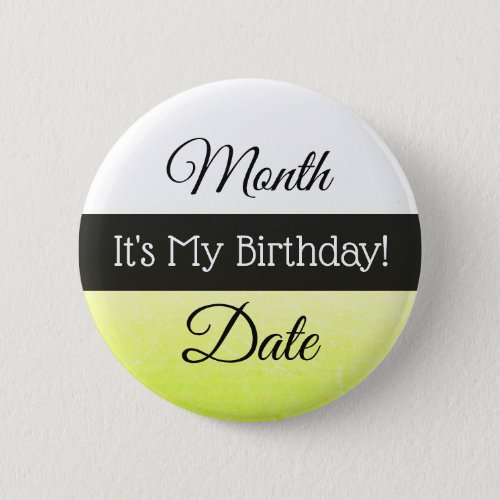 Personalized Its My Birthday  Button