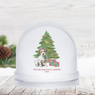 Personalized Jack Russel Terrier Dog Christmas Snow Globe