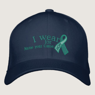 Personalized Jade Hope Ribbon Awareness Your Text Embroidered Baseball Hat