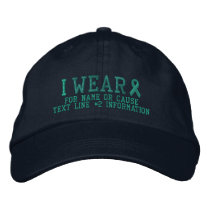 Personalized Jade Ribbon Awareness Embroidery Embroidered Baseball Hat