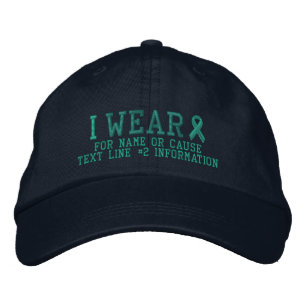 Personalized Jade Ribbon Awareness Embroidery Embroidered Baseball Hat