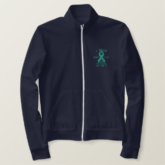 Personalized Jade Ribbon Awareness Embroidery Embroidered Jacket