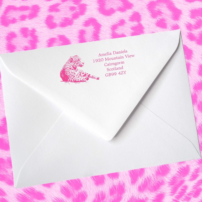 Personalized Jaguar New Home Address Rubber Stamp (Creator Uploaded)