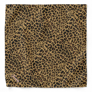 Personalized Jaguar Print Bandana