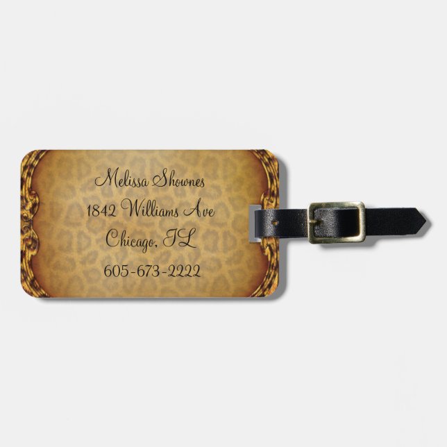 Personalized Jaguar Tag (Front Horizontal)