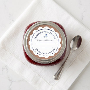 Personalized Jam Canning Homemade with love Classic Round Sticker