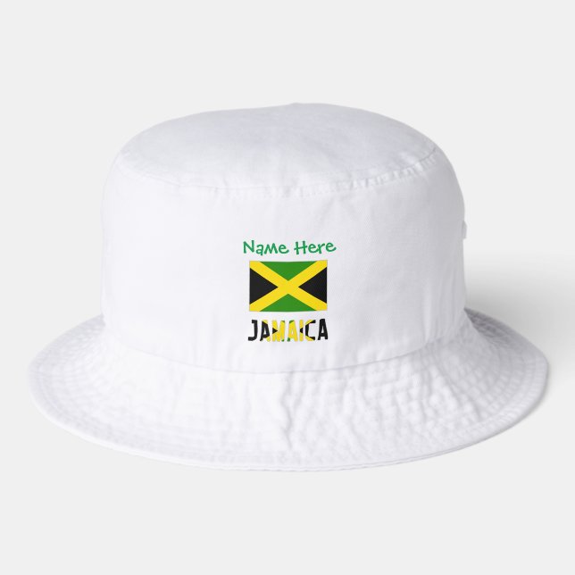 Personalized Jamaica Flag Bucket Hat (Front)