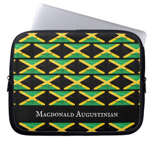 Personalized JAMAICA FLAG Laptop Sleeve