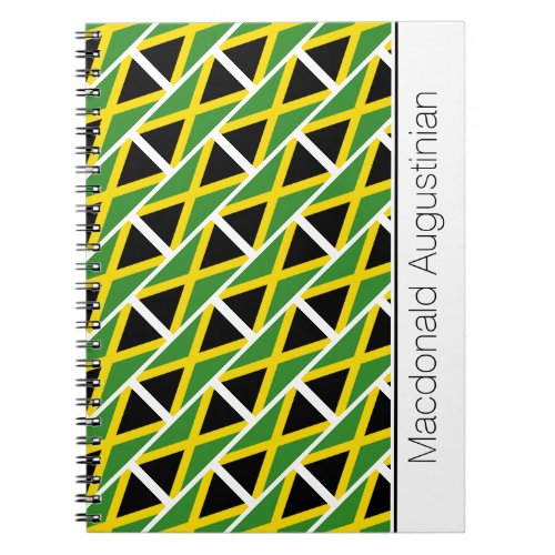 Personalized JAMAICA FLAG Notebook