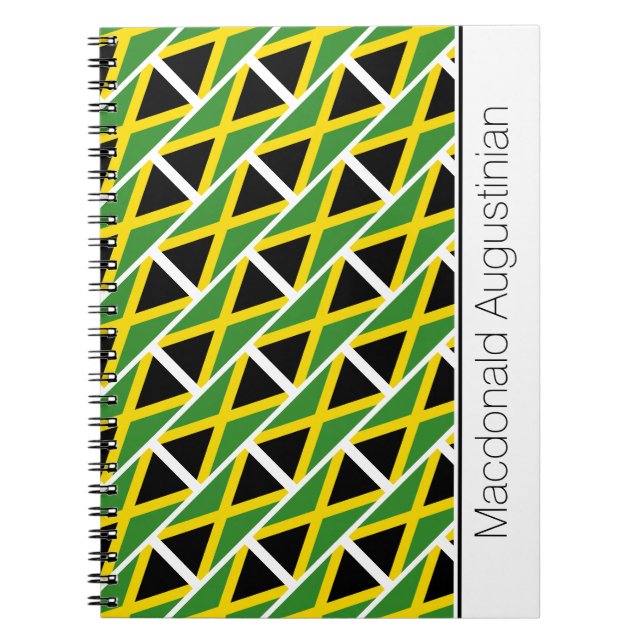 Personalized JAMAICA FLAG Notebook (Front)