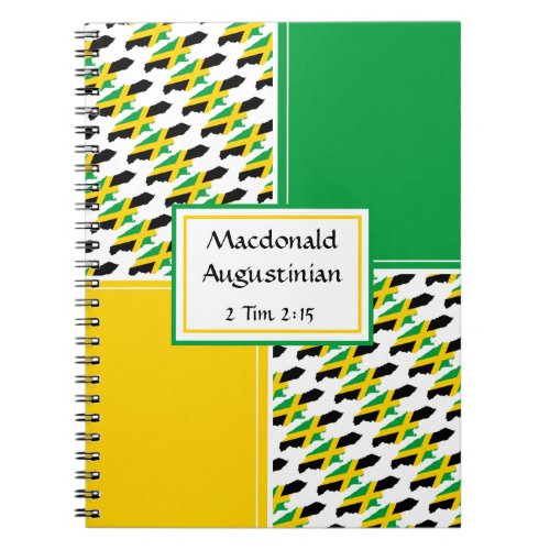 Personalized  JAMAICA Flag  Scripture Journal