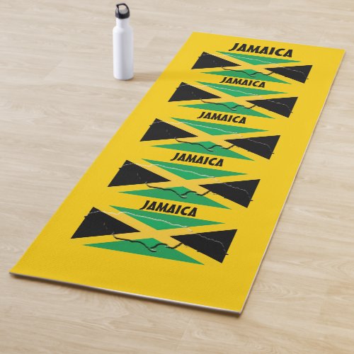 Personalized JAMAICA FLAG Yoga Mat