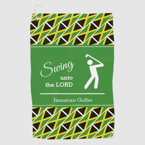Personalized JAMAICA  Golf Towel