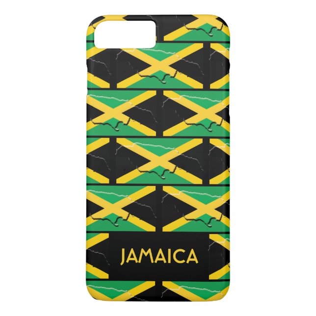 Personalized Jamaican Flag Case-Mate iPhone Case (Back)