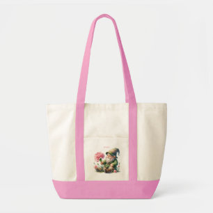 Personalized January Birth Month Garden Gnome Tote Bag