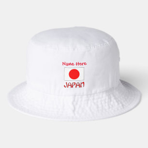 Personalized Japan Flag Bucket Hat