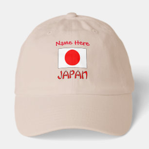 Personalized Japan Flag Heritage Hat