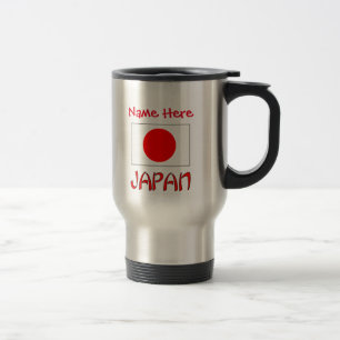 Personalized Japan Flag Heritage Travel Mug