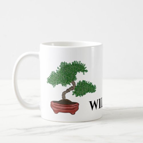 Personalized Japanese Bonsai Tree Coffee Mug