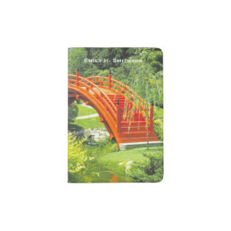 Personalized Japanese Bridge Passport Holder