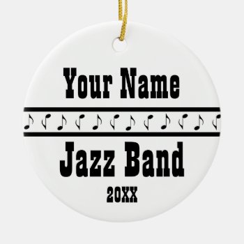 Personalized Jazz Band Music Ornament Keepsake by madconductor at Zazzle