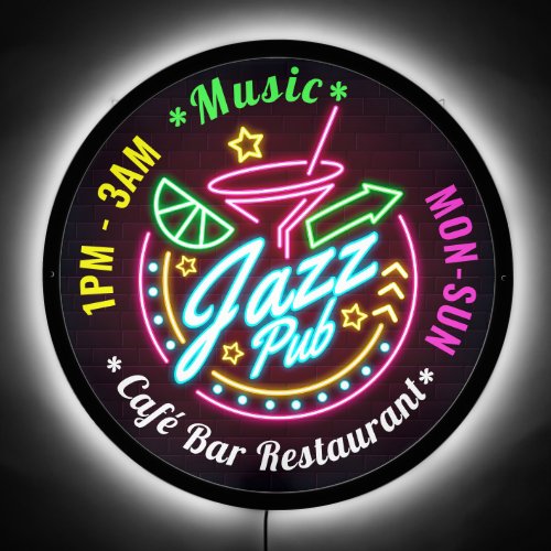 Personalized Jazz Pub LED Sign