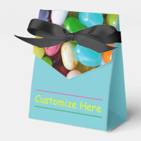 Personalized Jelly Bean Tent Favor Box