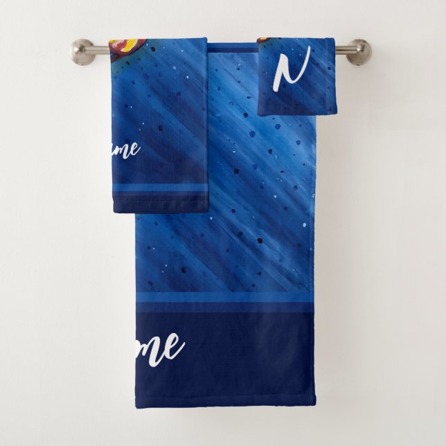 Personalized Jellyfish Bath Towel Set (Insitu)
