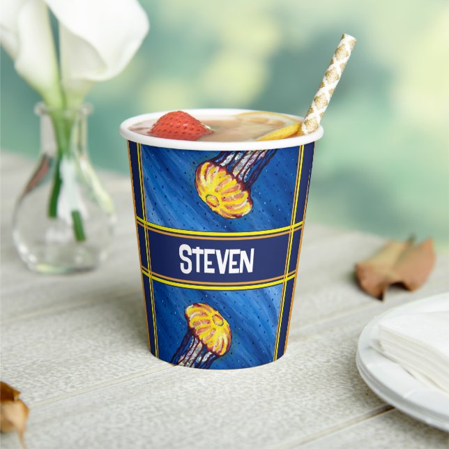 Personalized Jellyfish Paper Cups (Insitu)