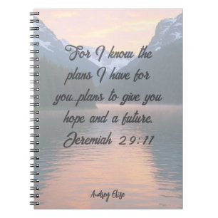 Personalized Jeremiah 29:11 Notebook