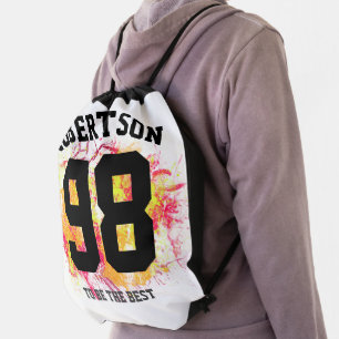 Personalized Jersey Backpack - Spatter Design