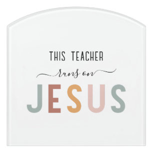Personalized Jesus faith professions  Door Sign