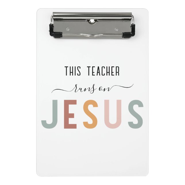 Personalized Jesus faith professions  Mini Clipboard (Front)