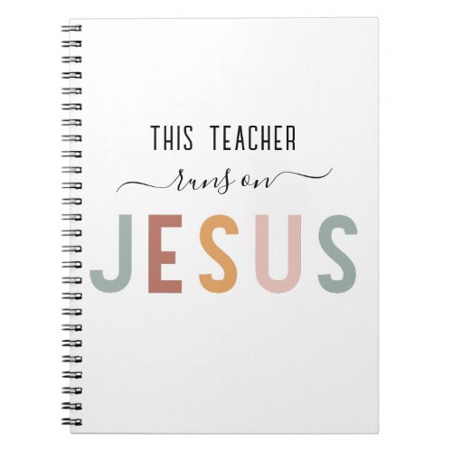 Personalized Jesus faith professions  Notebook