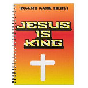 Personalized Jesus is King Prayer Journal