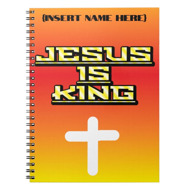Personalized Jesus is King Prayer Journal (Front)