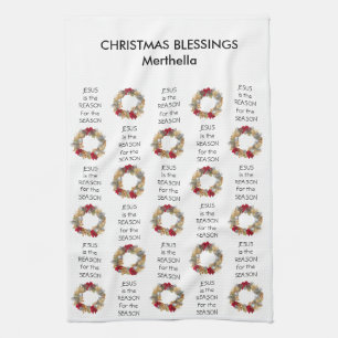 Personalized JESUS IS THE REASON Kitchen Towel