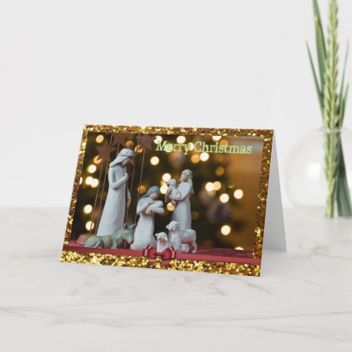 Personalized Jesus  The Shepherds Christmas Card