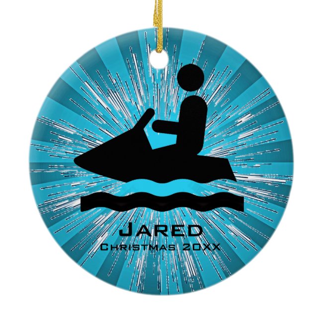 Personalized Jet Ski Ornament