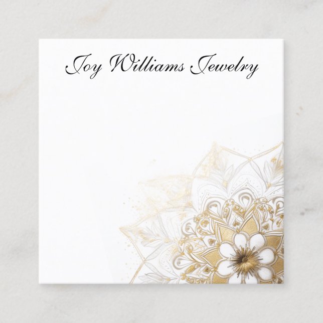 Personalized Jewelry Earring Card (Front)