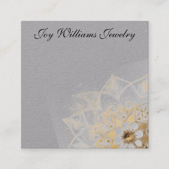 Personalized Jewelry Earring Card (Front)