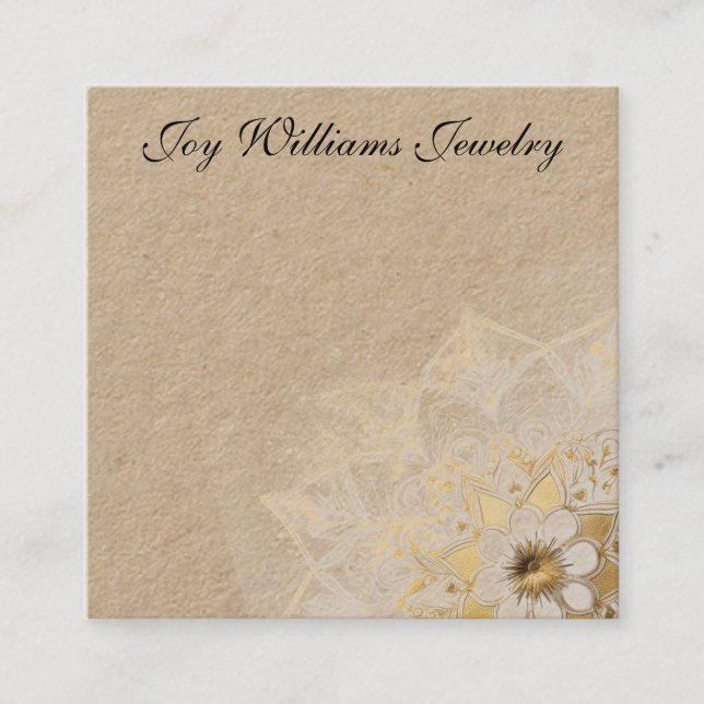 Personalized Jewelry Earring Card (Front)
