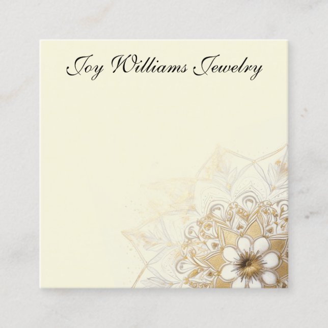 Personalized Jewelry Earring Card (Front)