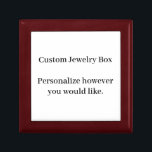 Personalized Jewelry   Gift Box<br><div class="desc">A customizable jewelry box with any image text or other you would like to put on it.</div>