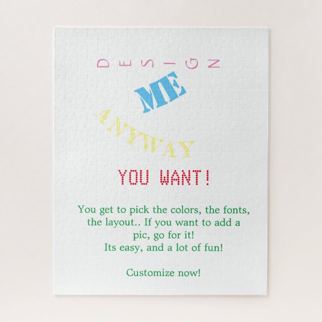 Personalized Jigsaw Puzzle (Vertical)